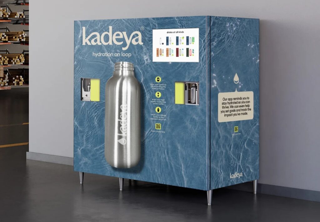 Kadeya-development Waste-free beverage vending station