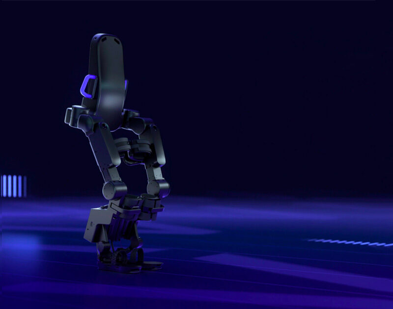 Hands-free exoskeleton walking system -paralympic games paris